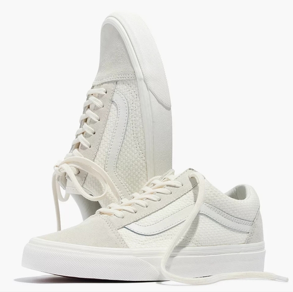 Vans Shoes - *NEW* VANS WOVEN CHECK OLD SKOOL SNEAKERS. MARSHMALLOW/SIZE: 7